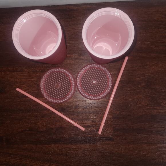 Brand new Starbucks Pink Lemonade Jelly Studded Grande Tumblers Set of 2 - Picture 3 of 5